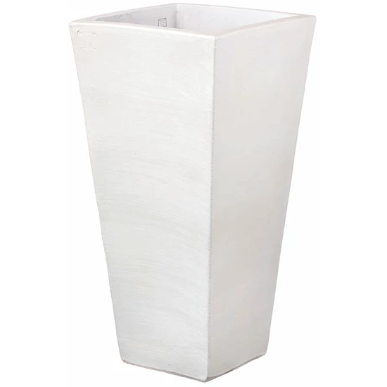 Virágláda kocka Quadrato Moderne 50cm fehér