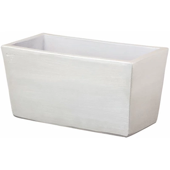 Virágláda Rettangolare Moderne 40cm fehér