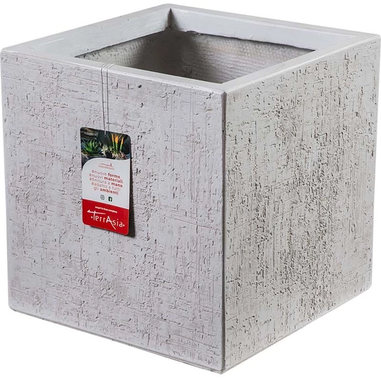 Virágláda Tamerice Bianco 40cm
