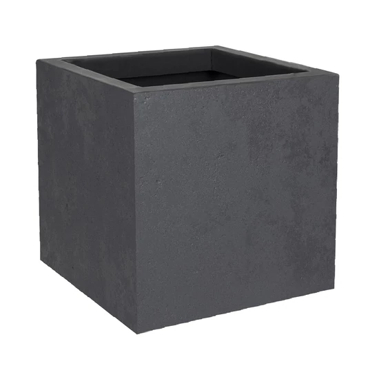 Virágláda kocka Basalt 30cm