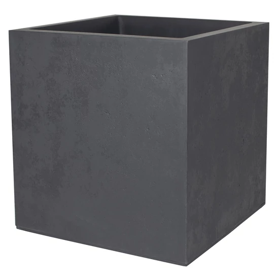Virágláda kocka Basalt 50cm