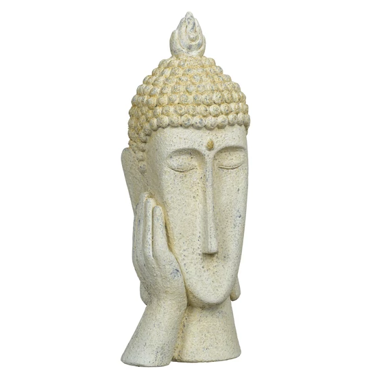 Buddha-2 szobor krém 50cm