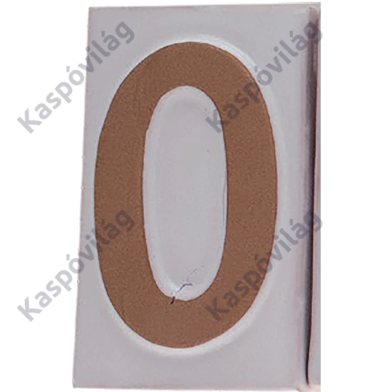 Házszám "0" 9cm