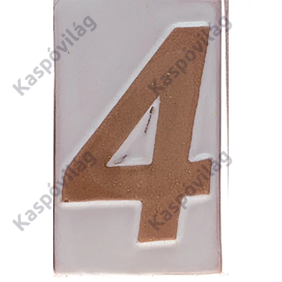 Házszám "4" 9cm