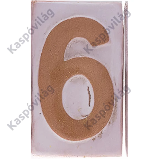 Házszám "6" 9cm