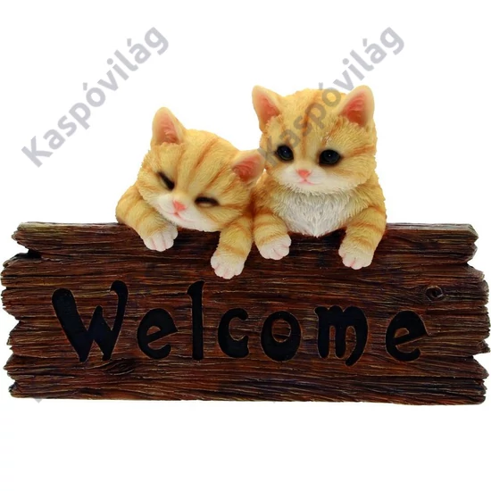 Welcome fali tábla Cicák 30cm